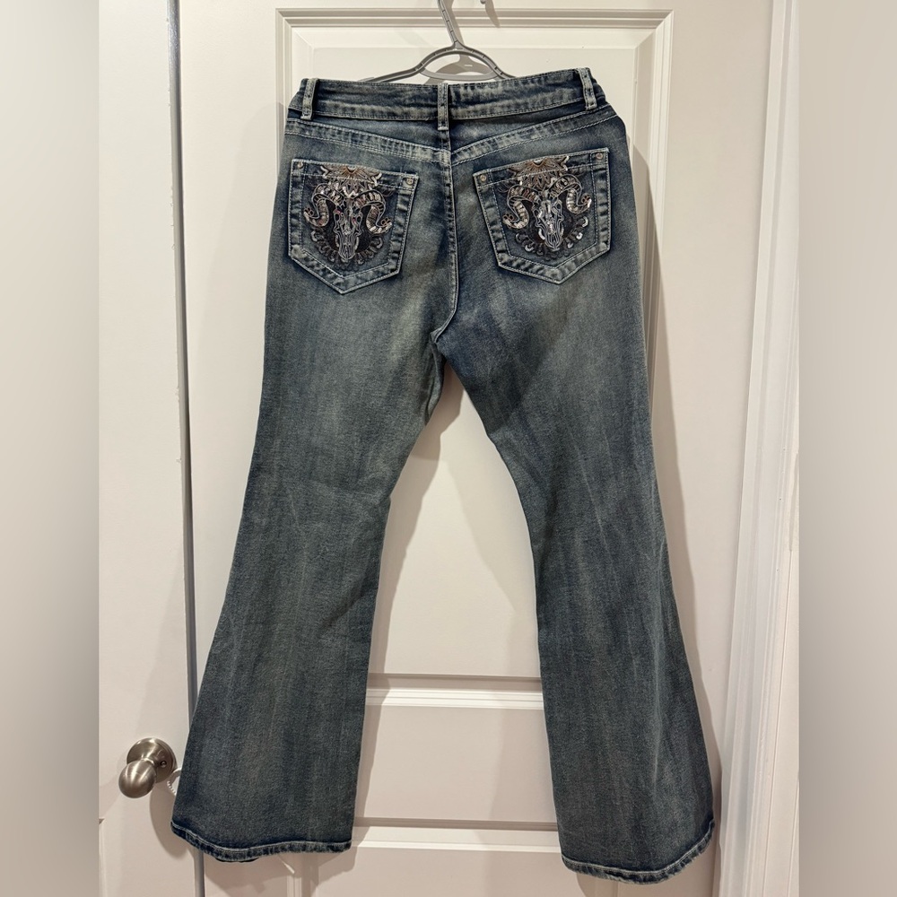 NWT Urban Weekend 11 Y2K Embellished Bootcut Jeans Size US 11
